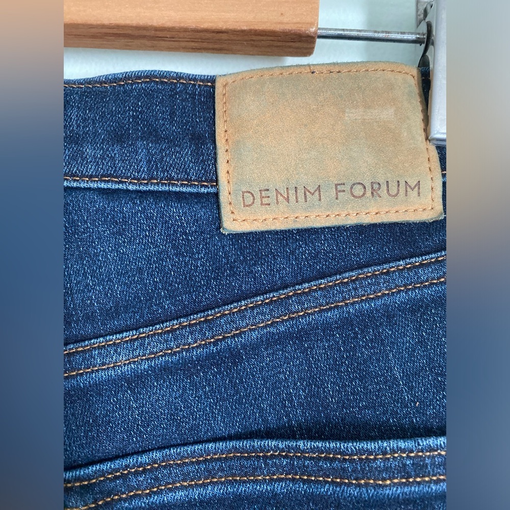 Denim Forum Aritzia The Nico Mid Rise Skinny Crop Size 26 Dark Wash Jeans Pants - Picture 4 of 7